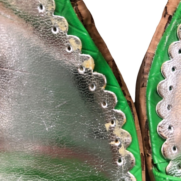 Charles by Charles David Green Cork Wedges 7 - 7.5 - Picture 11 of 11